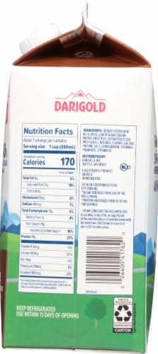 Darigold Fit Chocolate Reduced Fat Ultra-Filtered Milk Perspective: right