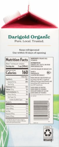 Darigold Northwest Organic Whole Milk Perspective: right