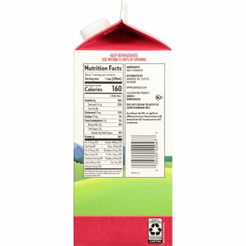 Darigold® Whole Milk Perspective: right