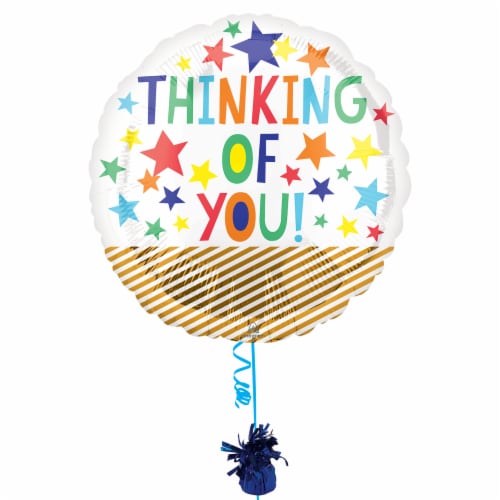 THINKING OF YOU! Helium Filled Balloon Perspective: right