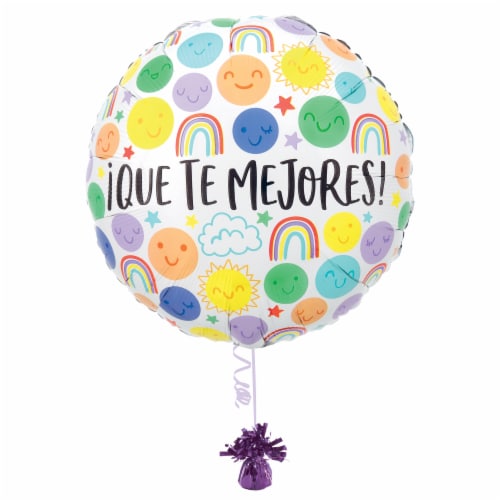 QUE TE MEJORES PRONTO! Helium Filled Balloon Perspective: right