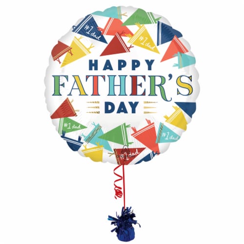 Happy Father's Day Helium Filled Balloon Perspective: right