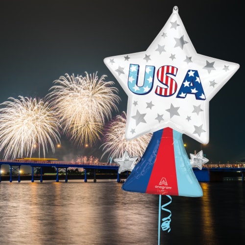 USA Bursts Oversized Helium Filled Balloon Perspective: right