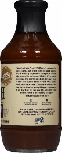 G Hughes Maple Brown Sugar Free BBQ Sauce Perspective: right