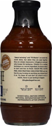 G Hughes® Sugar Free Original Smokehouse BBQ Sauce Perspective: right