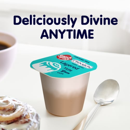 Snack Pack Cinnabon Bakery Inspired Flavored Pudding Cups Perspective: right