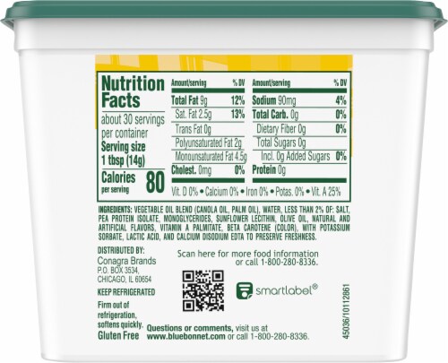 Blue Bonnet® Non-Dairy Plant Butter Perspective: right