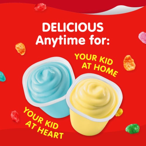 Snack Pack Post Fruity Pebbles Flavored Pudding Cups Perspective: right