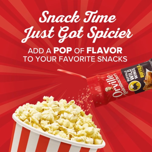 Orville Redenbacher's Buffalo Wild Wings Buffalo Sauce Flavored Popcorn Seasoning Perspective: right