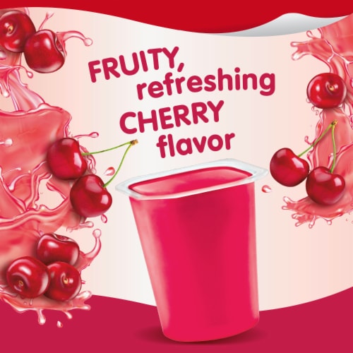 Snack Pack Sugar Free Cherry Flavored Juicy Gels Perspective: right