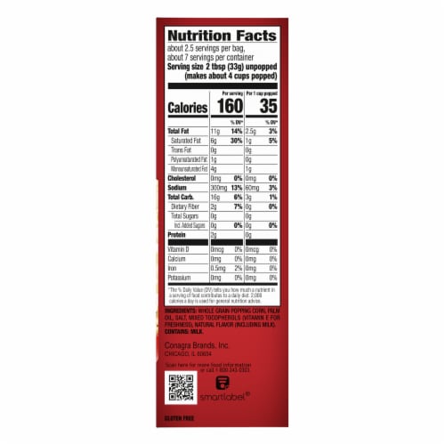 Orville Redenbacher’S Tender White Microwave Popcorn Perspective: right