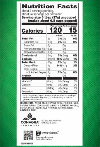 Orville Redenbacher's® SmartPop!® Butter Popcorn Perspective: right
