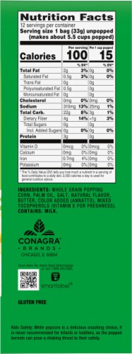 Orville Redenbacher's® Mini Smart Pop Butter Popcorn Snack Bags Perspective: right