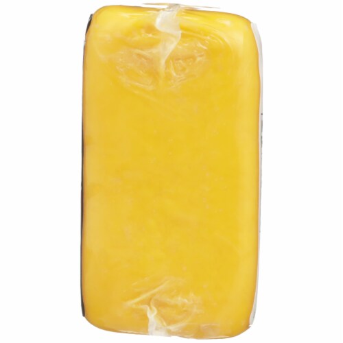 Weyauwega Star Dairy Medium Cheddar Block Cheese Perspective: right