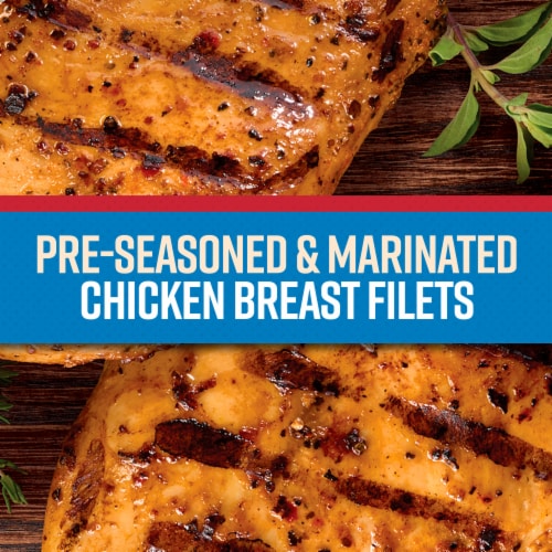 Tyson® Chicken Breast Filets Seasoned Steakhouse Freshly Marinated Boneless Skinless Ready to Cook Perspective: right
