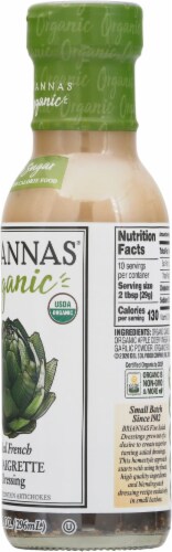 Brianna's Organic Real French Vinaigrette Dressing Perspective: right
