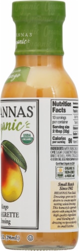Brianna's® Organic Mango Vinaigrette Dressing Perspective: right