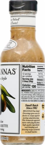 Brianna's Italian Vinaigrette Salad Dressing Perspective: right