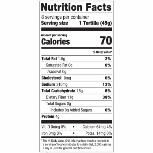 La Banderita Carb Counter Keto Certified Flour Tortillas, Whole Wheat Perspective: right