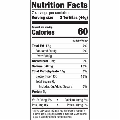 Olé Xtreme Zero Net Carbs High Fiber Street Taco Keto Certified Tortillas Perspective: right