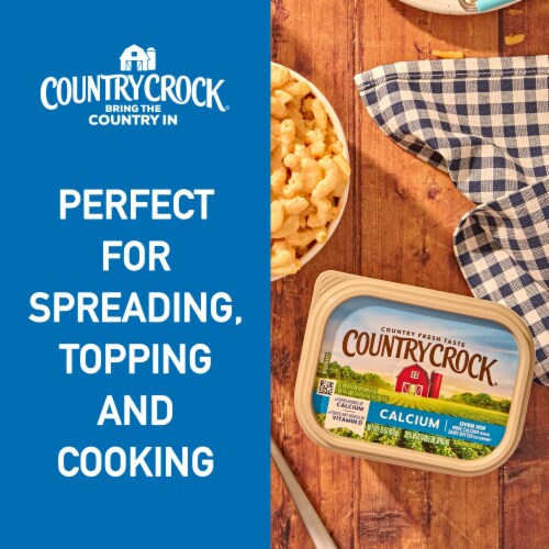 Country Crock Calcium Buttery Spread Tub Perspective: right