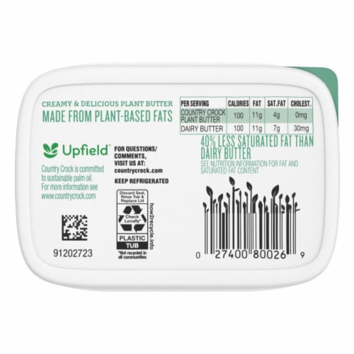 Country Crock Dairy Free Vegan Plant Butter with Avocado Oil Perspective: right