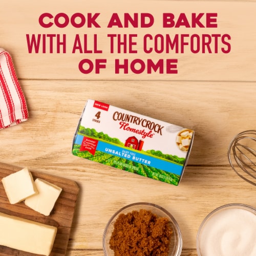 Country Crock Homestyle Dairy Free Butter Unsalted Sticks Perspective: right