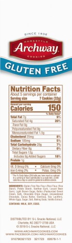 Archway Homestyle Gluten Free Chocolate Chip Cookie Thins Perspective: right