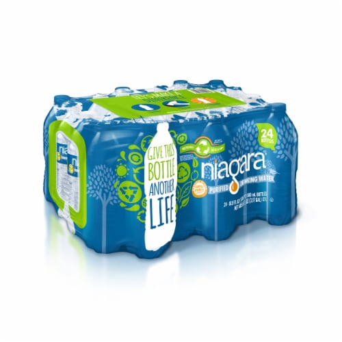 Niagara® Purified Drinking Bottled Water Perspective: right