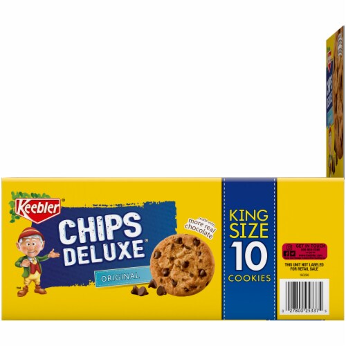 Keebler® Chips Deluxe® Original King Size Chocolate Chip Cookies Perspective: right