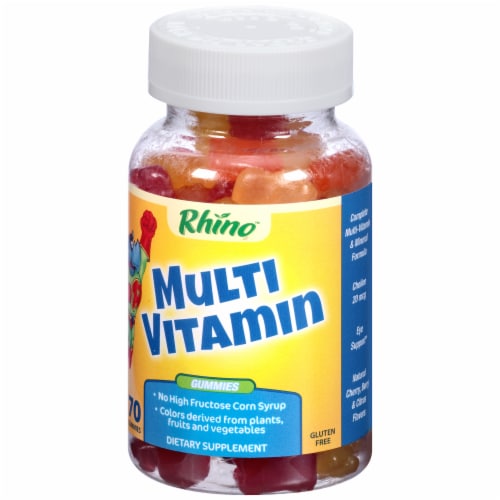 Rhino Multi Vitamin Gummies 70 Count Perspective: right