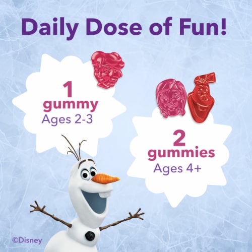 L'il Critters Frozen Berry Flavored Kids Multivitamin Gummies Perspective: right