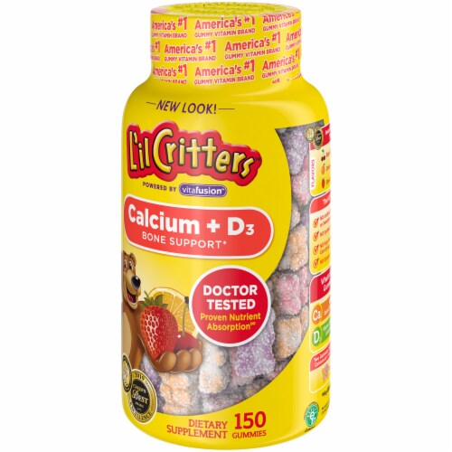 L'il Critters Calcium + D3 Gummies Perspective: right