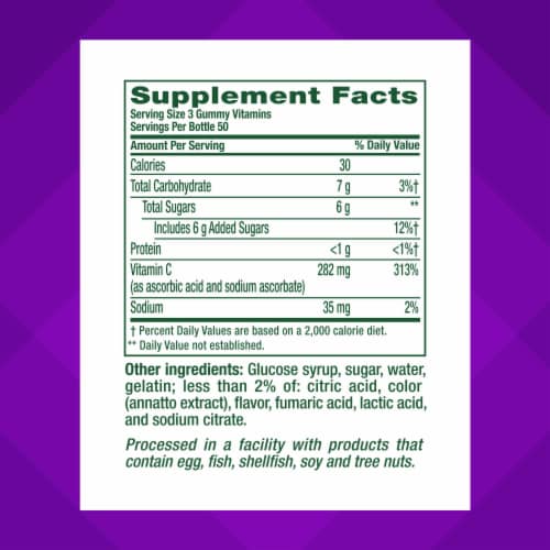 Vitafusion Power C Natural Orange Flavor Gummy Vitamins 150 Count Perspective: right