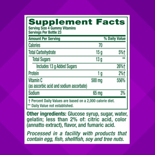 Vitafusion Power C Gummies 500mg Perspective: right