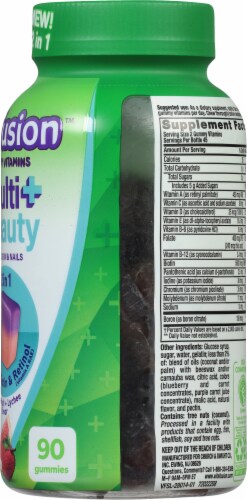 Vitafusion™ Bilayer Multi+Beauty Gummy Vitamins Perspective: right