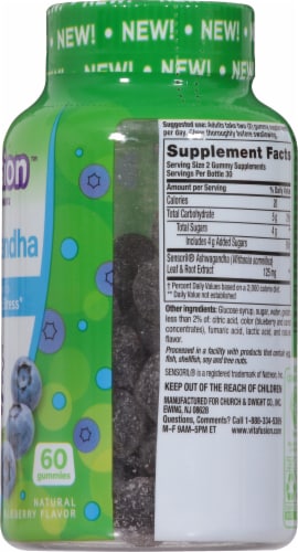 Vitafusion™ Blueberry Ashwagandha Gummies Perspective: right