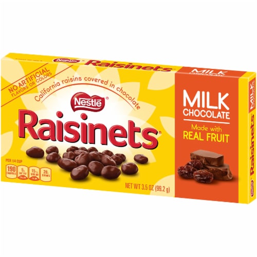 Raisinets Milk Chocolate Raisinets Theater Box Perspective: right