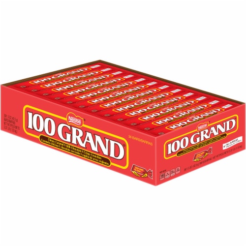 100 Grand Milk Chocolate Candy Bars Perspective: right