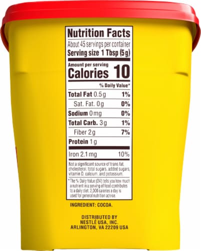 Nestle® Toll House Cocoa Plastic Canister Perspective: right