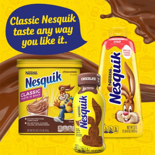 Nesquik Strawberry Flavored Syrup Perspective: right