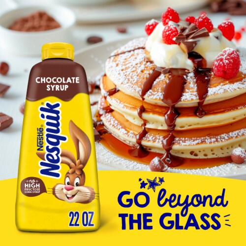 Nesquik Chocolate Syrup for Milk or Ice Cream Perspective: right