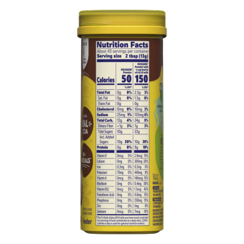 Nesquik Chocolate Milk Powder Mix Perspective: right
