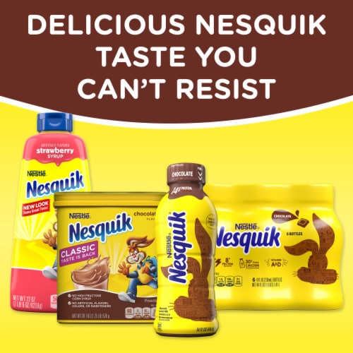 Nesquik Chocolate Milk Powder Mix Perspective: right