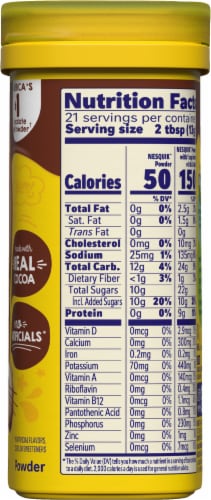 Nesquik Chocolate Milk Powder Mix Perspective: right
