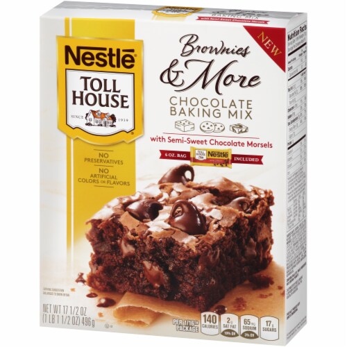 Nestle Toll House Brownies and More Chocolate Brownie Baking Mix Perspective: right