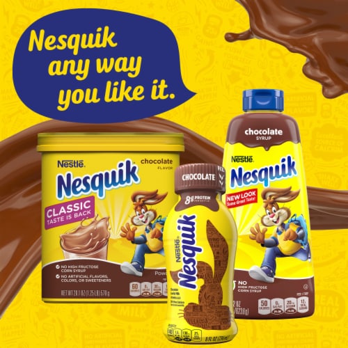 Nesquik® Double Chocolate Low Fat Milk Perspective: right