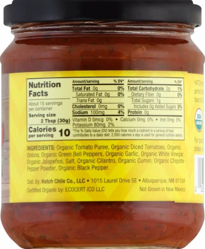 Hatch™ Organic Mild Salsa Perspective: right