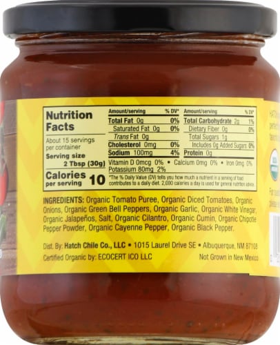 Hatch™ Organic Medium Salsa Perspective: right