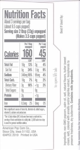 Jolly Time® Blast O Butter Ultimate Theater Style Butter Microwave Popcorn Perspective: right
